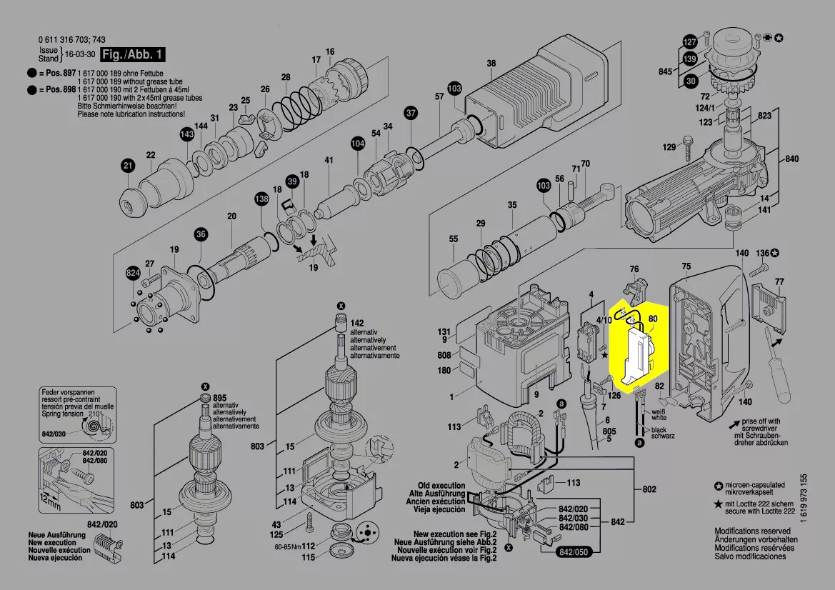 Variateur de vitesse réf. 1 607 233 5CR Bosch